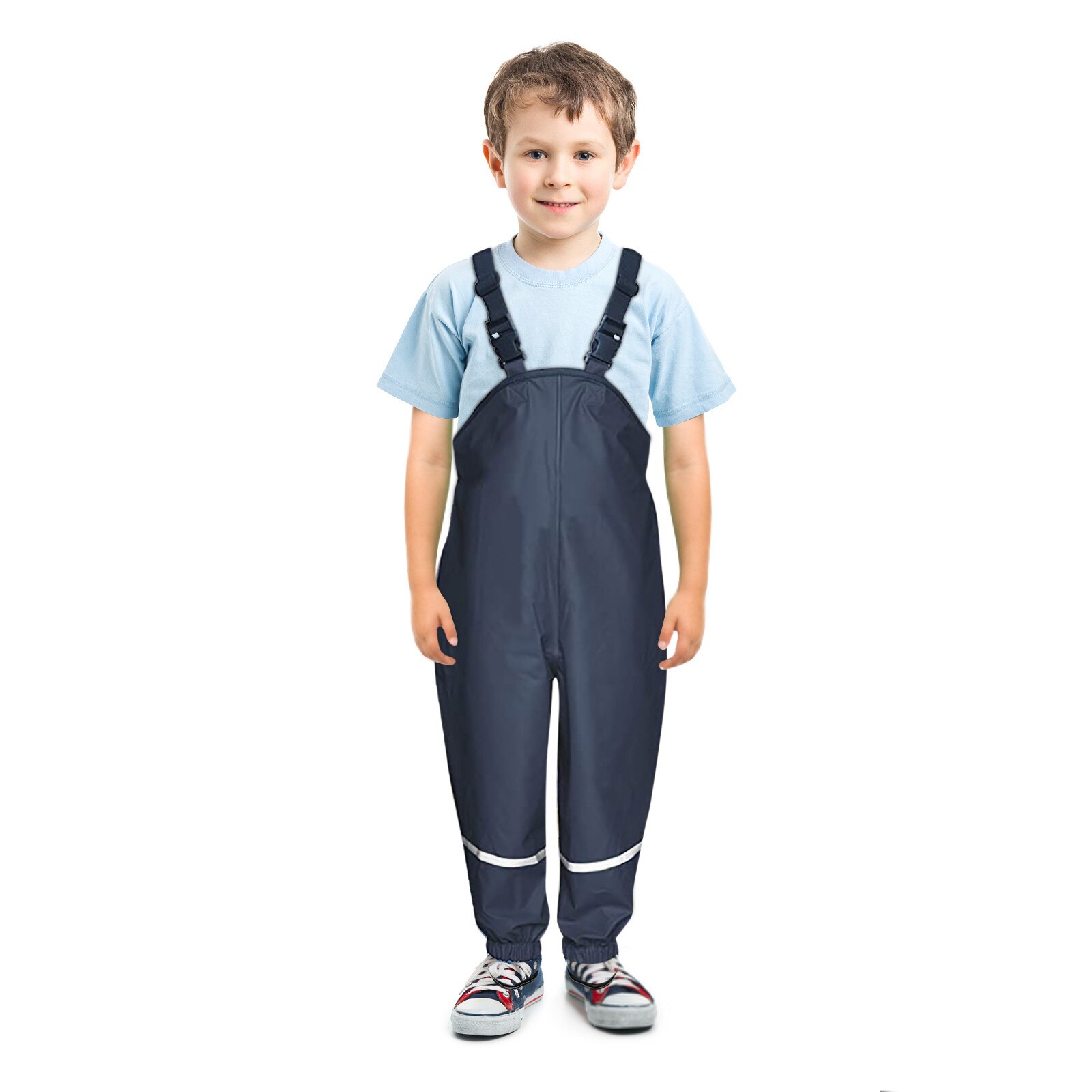 Salopette de pluie unisexe pour enfants, coupe-vent et imperméable, pantalon de boue, combinaison vêtements, épaissir, ,