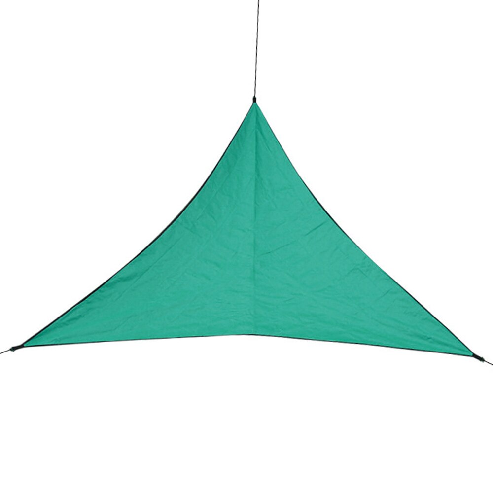 Outdoor Shade Sunscreen Waterproof Triangular UV Sunshine Shade Sail Combination Net Triangular Sunshine Camping Garden Sail: Dark green 6M