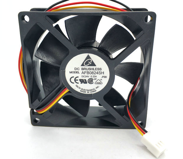 8CM AFB0824SH -F00 R00 8025 24V 0.33A Cooling fan 80*80*25MM 3wire