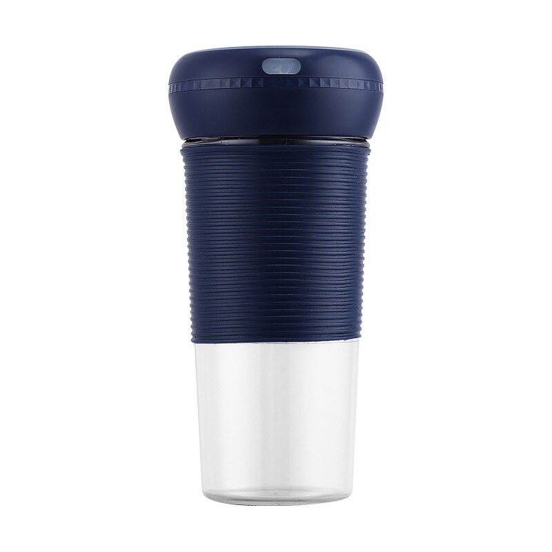 Kbxstart 350ml multifunctionele draagbare sapcentrifuge beker licht smoothie blender draadloos usb oplaadbaar fruit extractor mixer machine: Blauw