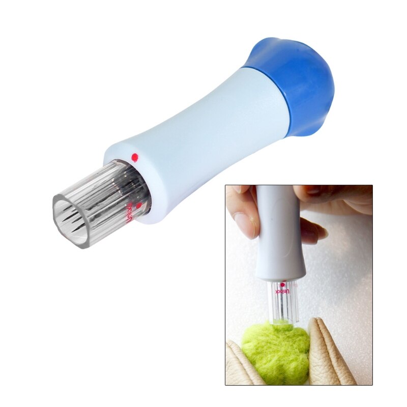 Felting Needle Kit with 7 Needles Felting Stitch Punch Tool Wool Felt Needle Gadget Felting Starter Kit for DIY Sewing