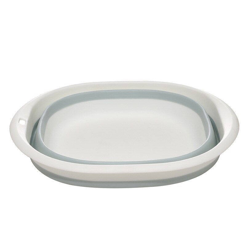 Foldable Laundry Tub Basin Bathroom Laundry Basin Washbasin Multifunctional Travel Cleaning Tool: Blue Large