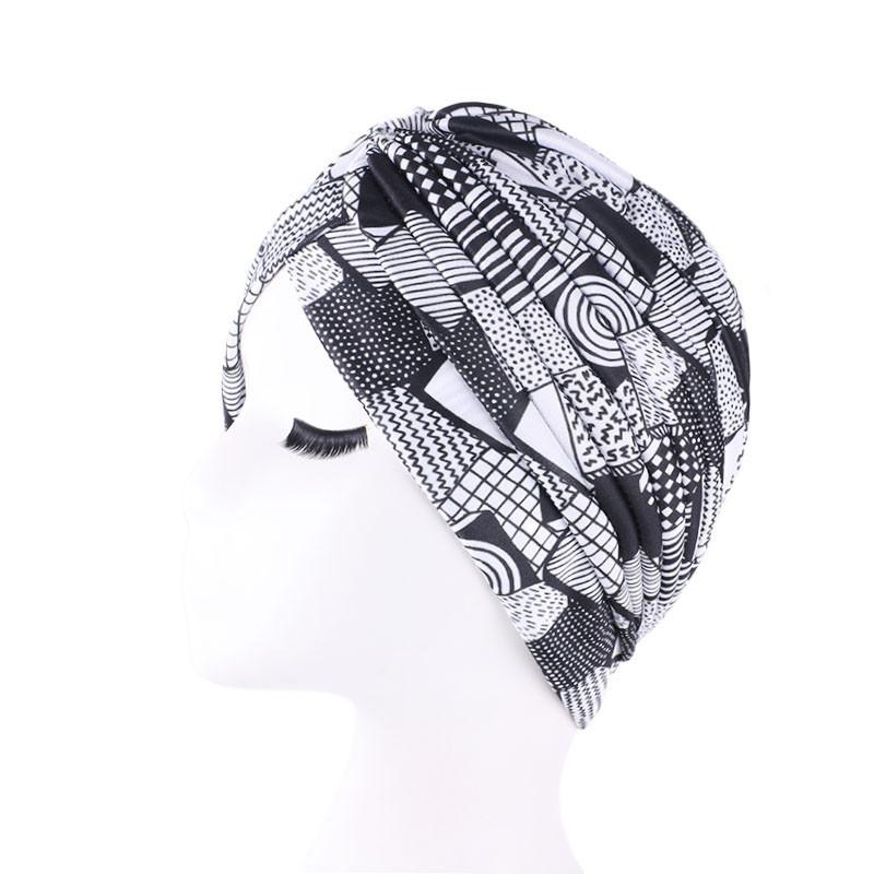 Gorro plisado de la India para mujer, gorro para el quimio, musulmán, para la caída del cabello, pañuelo para la cabeza, cubierta, gorros islámicos, turbante árabe