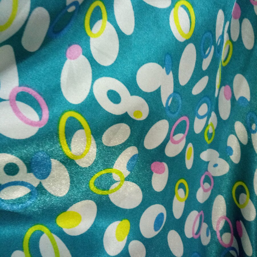 Dejlig dot diy satin stof blødt satin materiale foring håndværk tilda dukke blank charmeuse stof: 1