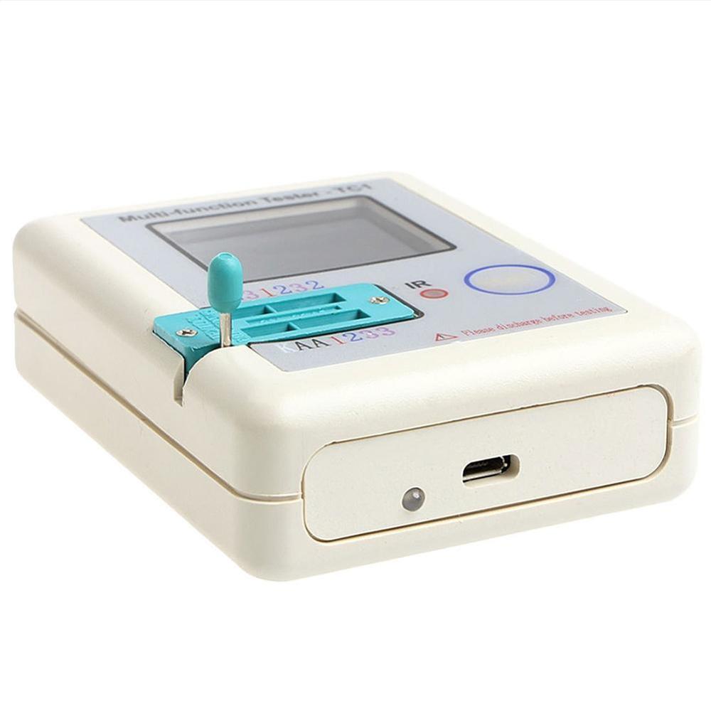 LCR-TC1 Transistor Tester ESR Capacitance Meter Electronic Test Diode Triode Resistor Screen Component Multifunctional Back B8W9