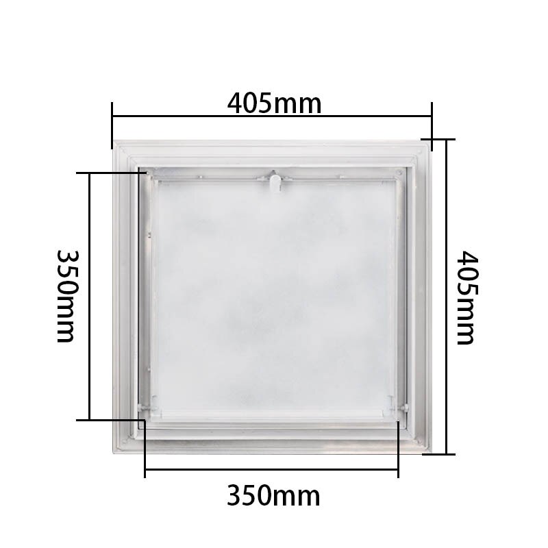 Ccess-Panel de acceso de pared o techo para puerta, apertura empotrada, Universal, ABS, cuadrado, plástico blanco, fácil de poner, 100x150mm -400x48000mm