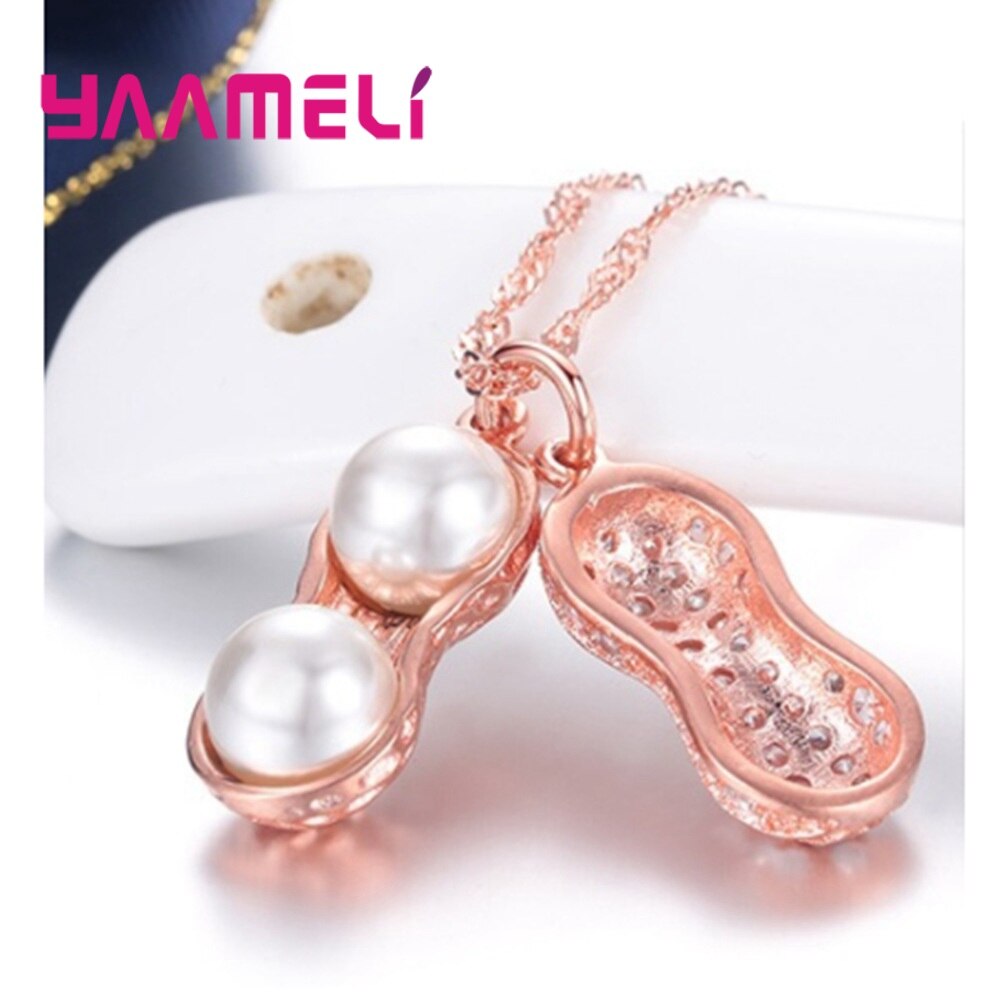 925 halsketten mit anhängern aus sterlingsilber und natürlichen süßwasserperlen in erdnussform, koreanischer schmuck für damen, Datum-Datierung
