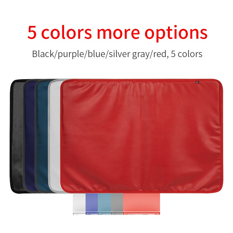 PU Leather Monitor Dust Cover for Apple iMac 24-inch Computer Protective Sleeve 24'' all-in-one PC Storage Organize