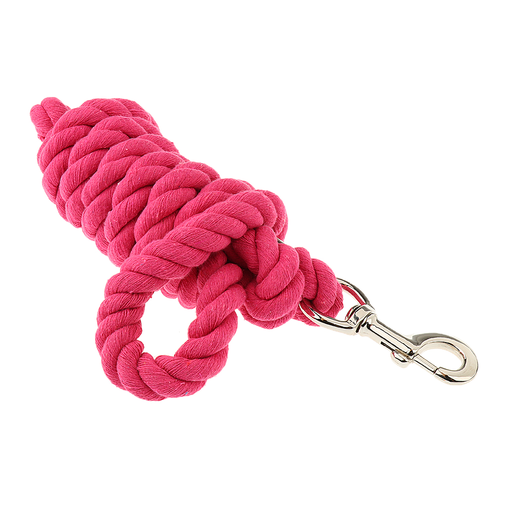 Equestrian Horse Ropes Halters Cotton Weave Rein Brass Snap Halters Extra Thick for Outdoor Riding Protection Accessory