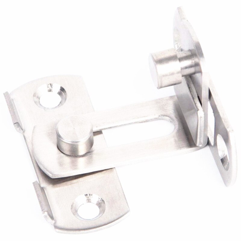 5 unids/lote de acero inoxidable, 90 grados, hebilla de ángulo recto, Perno de puerta de gabinete de ventana