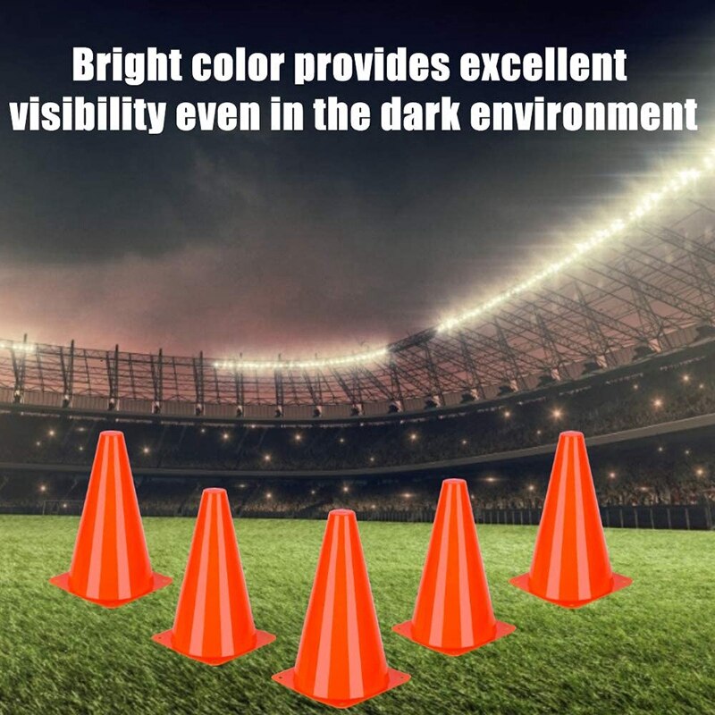 15 Pcs 9 Inch Sports Cones,Soccer Training Cones Plastic Cones for Football Basketball Drills Indoor Outdoor Activity
