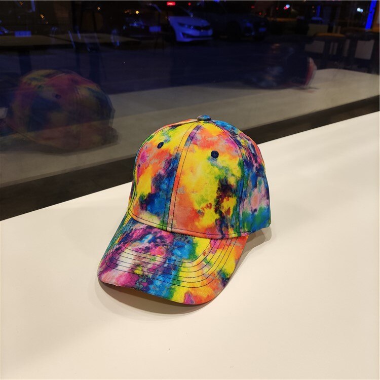 Tie Dye Graffiti Baseball Caps For Men Women&#39;s Kpop Multicolor Irregular Print Snapback Cap Outdoor Streetwear Sun Hat: 16