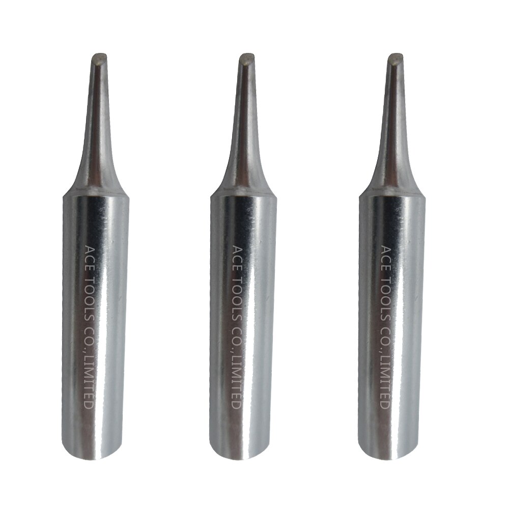 T18-CF15 Soldering Tip Bevel 1.5mm 0.059" Fit HAKKO FX-888 FX-888D FX-8801 FX-600 Lead Free Iron Bit Nozzle Pencil Wedling: 3 Pieces