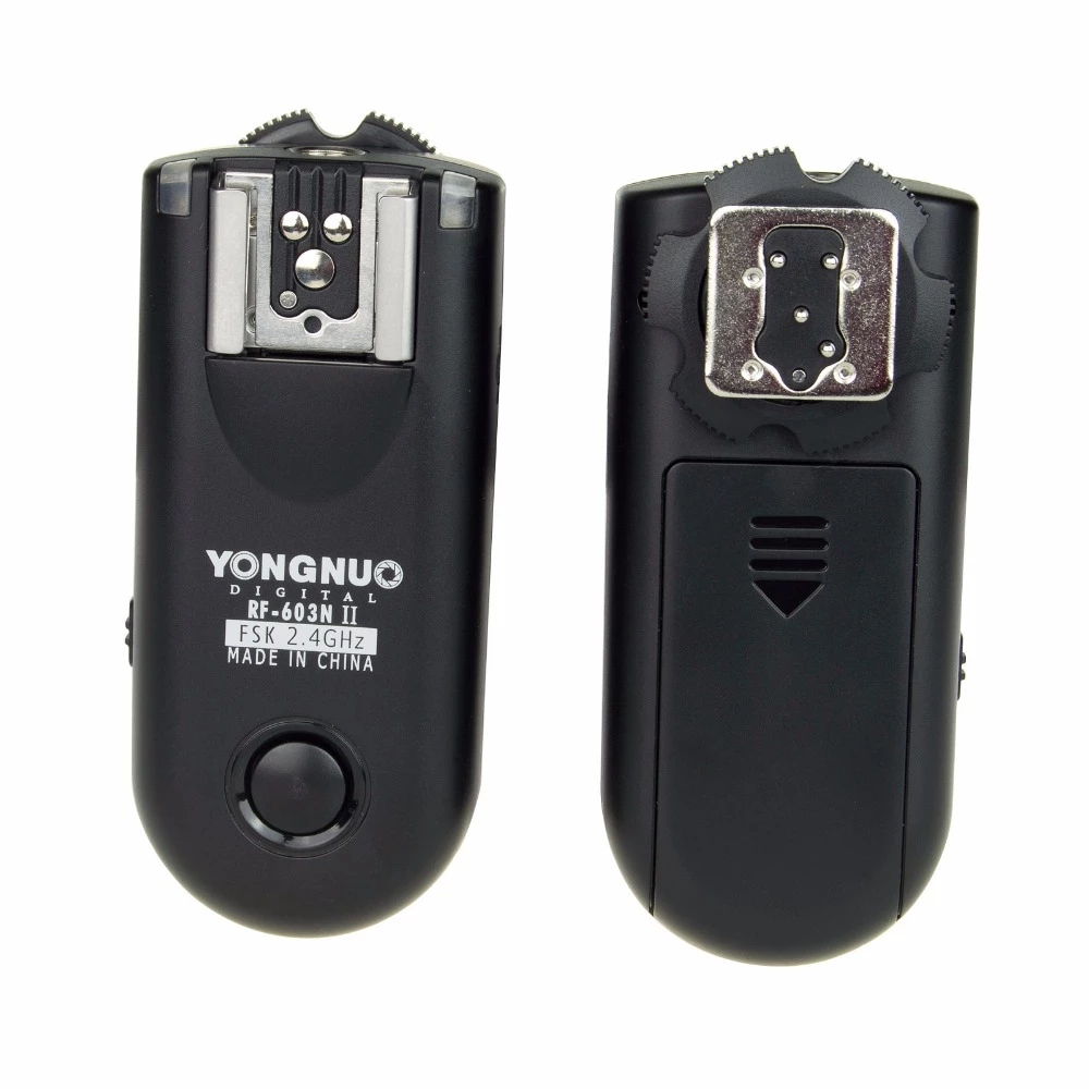 YONGNUO-disparador de Flash de Radio inalámbrico, RF-603RX/N, RF603N II RF 603, 2,4 GHz, para NIKON D90, D5100, D700, D3