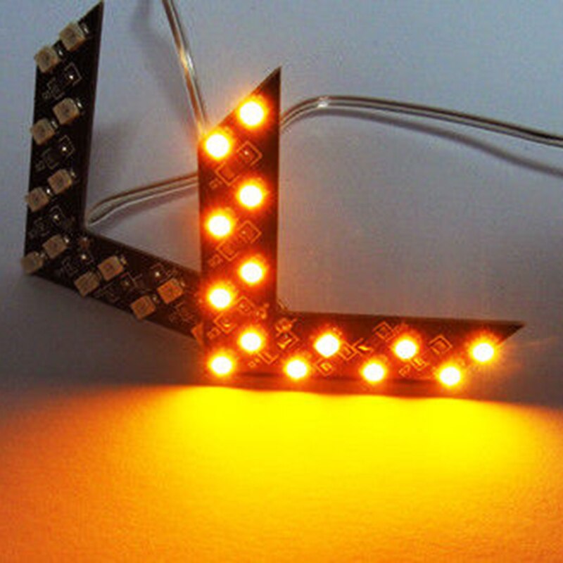 14 smd auto pijllicht led lamp paneel achteruitkijkspiegel indicator scooters