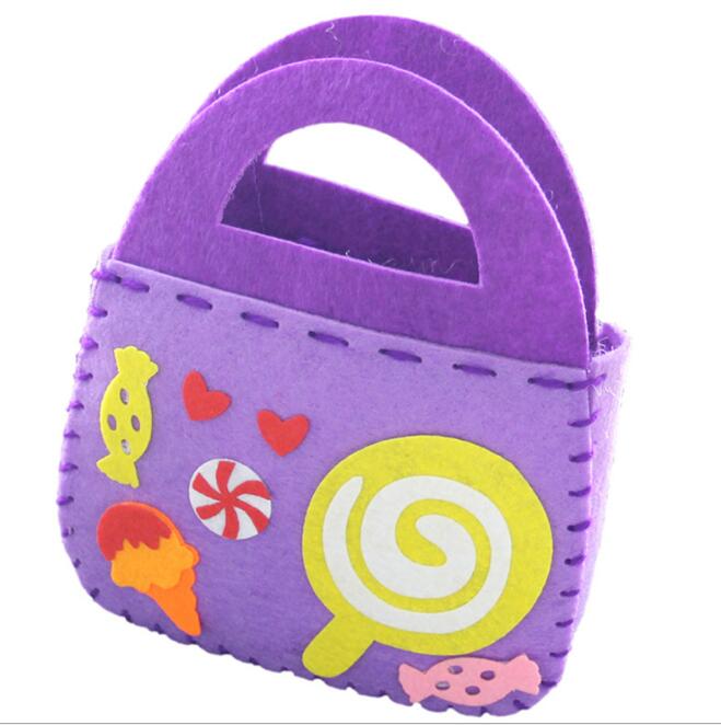 April Du DIY non-woven woven teaching aids children's Non-woven DIY handmade bag non-woven material package manual DIY education