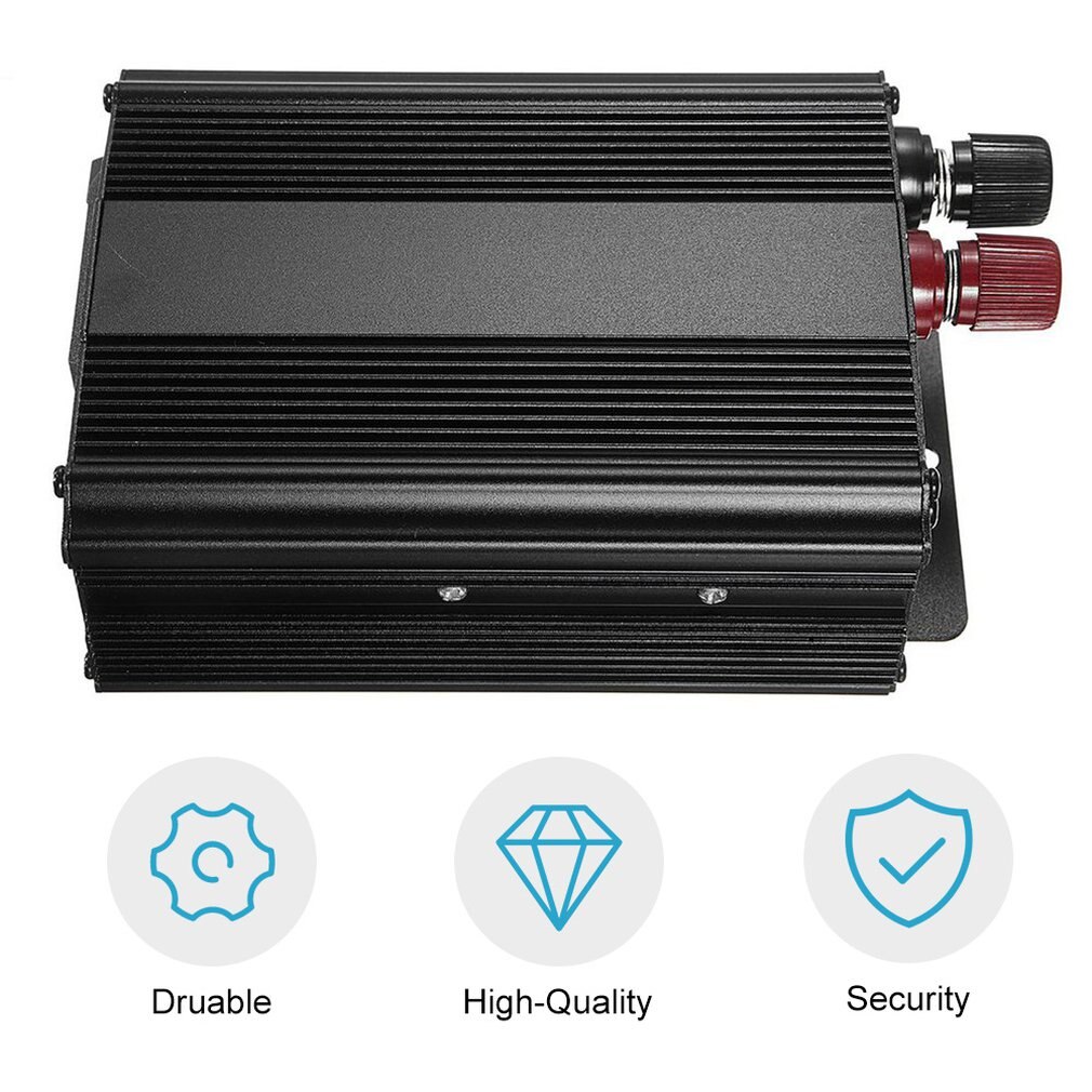 3000W High Power 12V to 220V Power Inverter with USB Port High Conversion Aluminum Alloy Housing Transformer