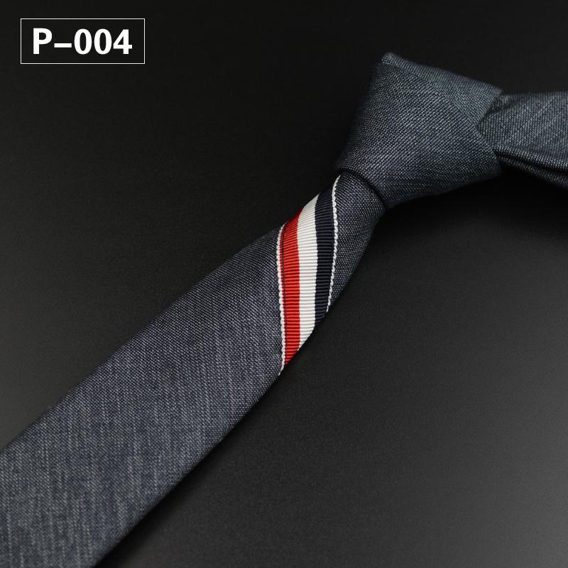 Novo 5cm laços para o homem clássico listra sólido algodão vintage gravata negócios festa de casamento gravatas festa jacquard laços para o homem: 004