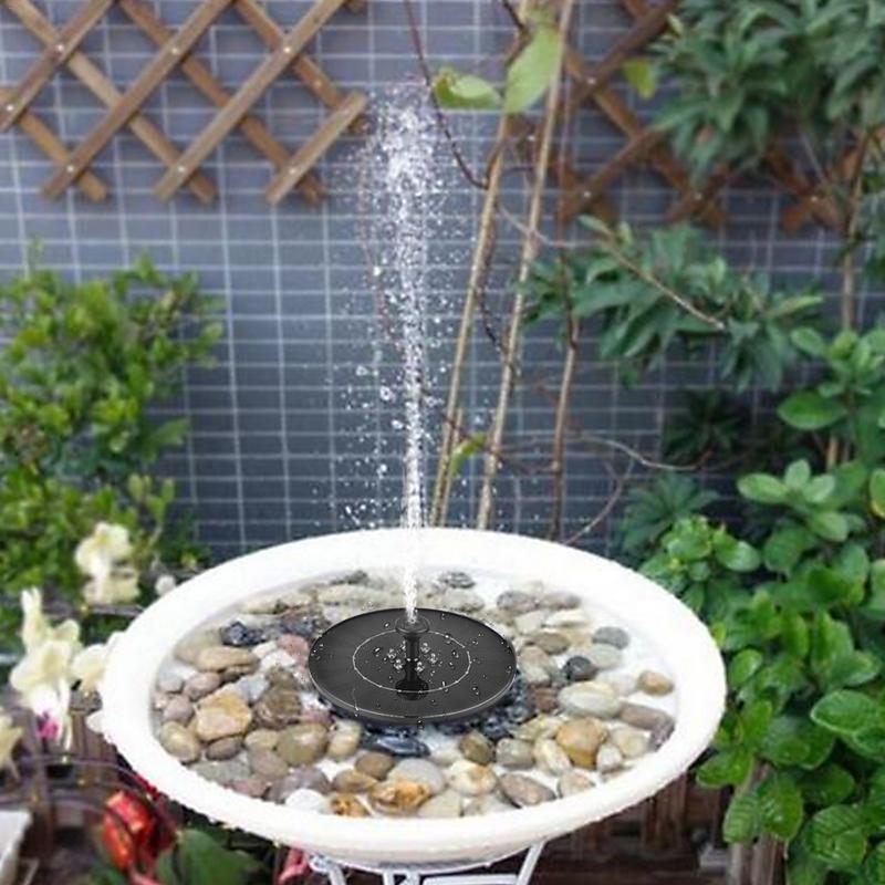 2 W Boden Solar Brunnen Pumpe Wasserdichte LED Solar Panel Mit Tauch Pumpe Für Vogel Bad Garten Brunnen garten dekoration