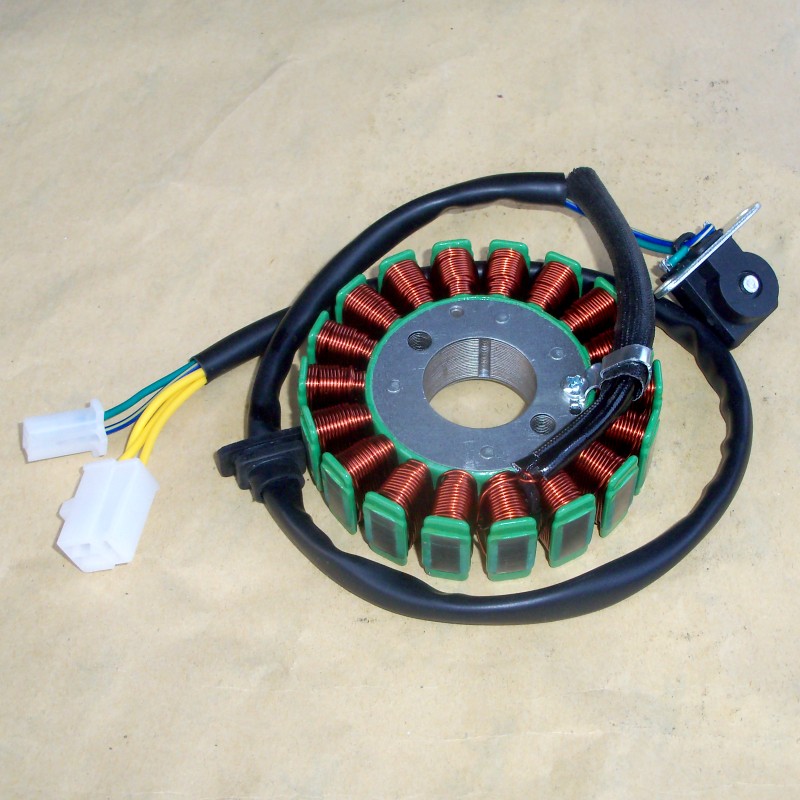 Piezas de motocicleta 152QMI 157QMJ GY6-125 150cc, motor eléctrico de inyección de combustible, motor de bobina trifásico, estator de 12 y 18 polos