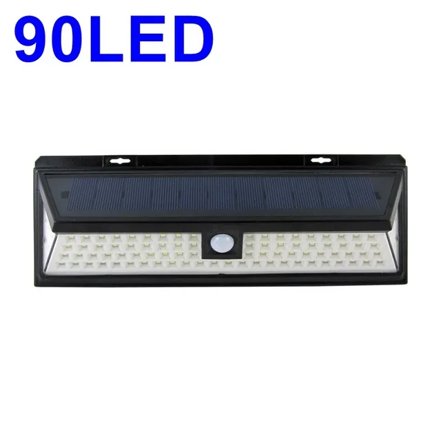 118 ledet sollys pir bevegelsessensor utendørs 3 modi sol vegglampe  ip65 vanntett energisparende sikkerhet hage lys: 90d