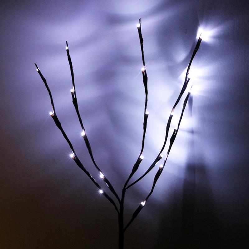 20 Lampen Led Wilg Tak Lamp Bloemen Verlichting Batterij-Operated Voor Home Christmas Party Tuin Decoratie En