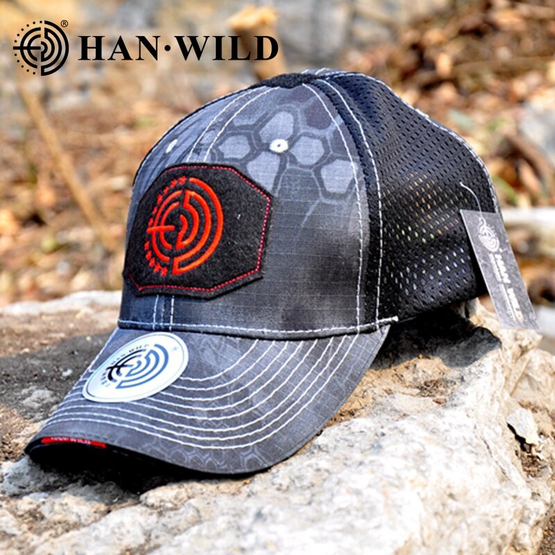 HAN WILD Baseball Cap Retro Outdoor Sports Caps Women Bone Gorras Curved Fitted Washed Vintage Dad Hats for Men