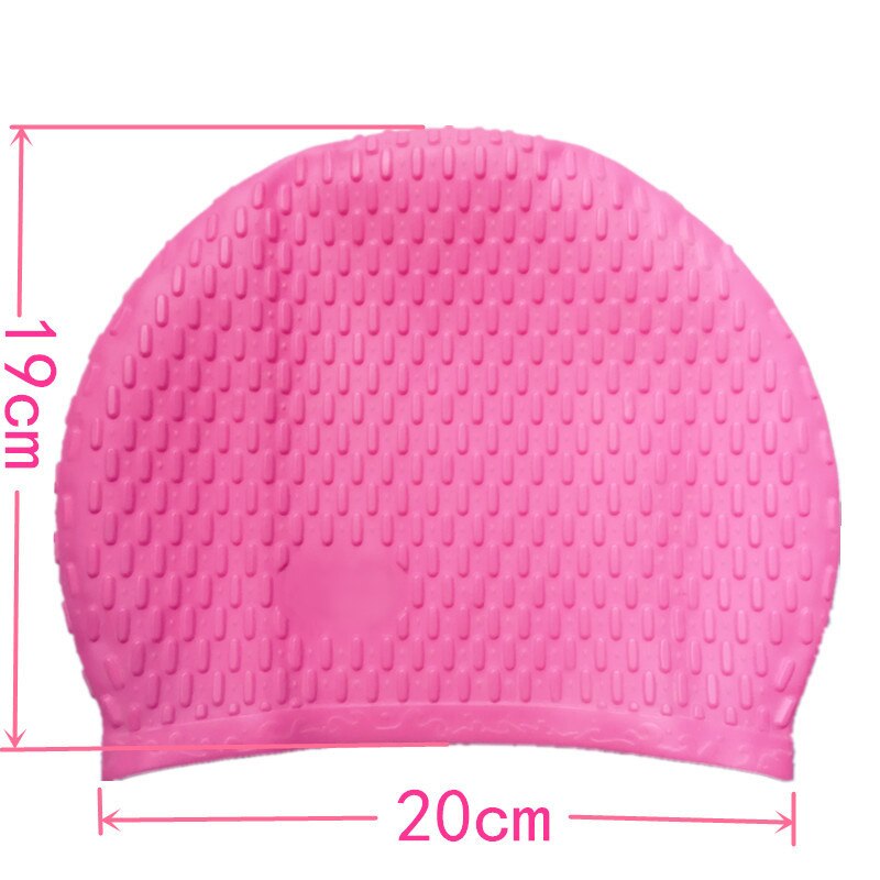 3D Elastic Silica Gel Swimming Cap Waterproof Ear Protection Adult Men Women Long Hair Swim Hat Cover Ear Bone Pool