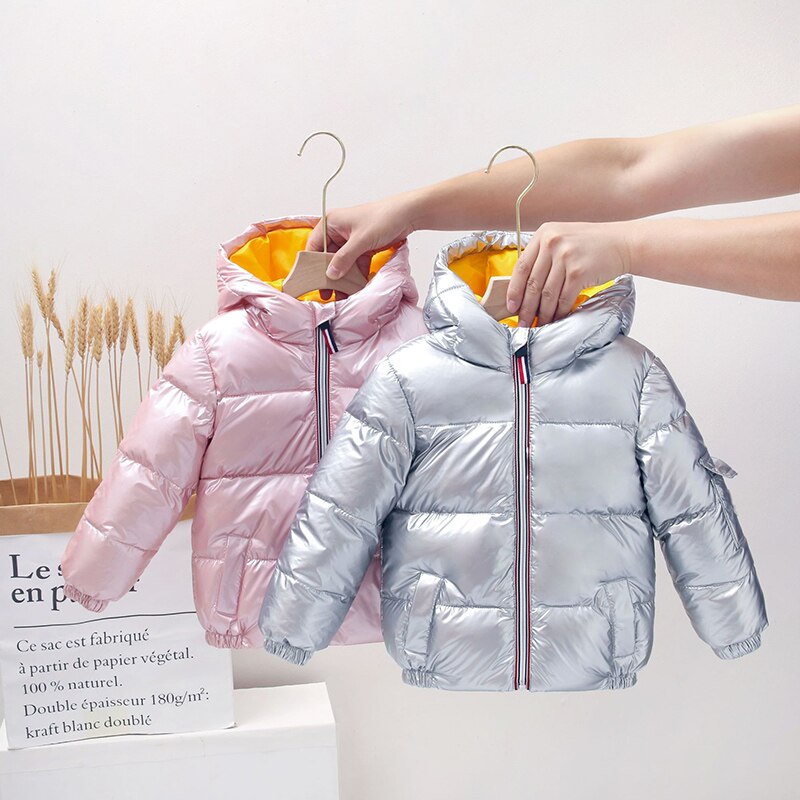 Chaquetas de plumón gruesas para niños y niñas, abrigos cálidos a la , prendas de vestir de 2 a 11 años, Otoño e Invierno