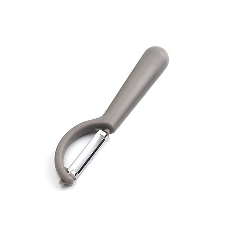 Pelapatate multifunzione a manico lungo pelapatate frutta pelapatate patate carota pelapatate utensili da sbucciatura facili gadget da cucina: Grigio