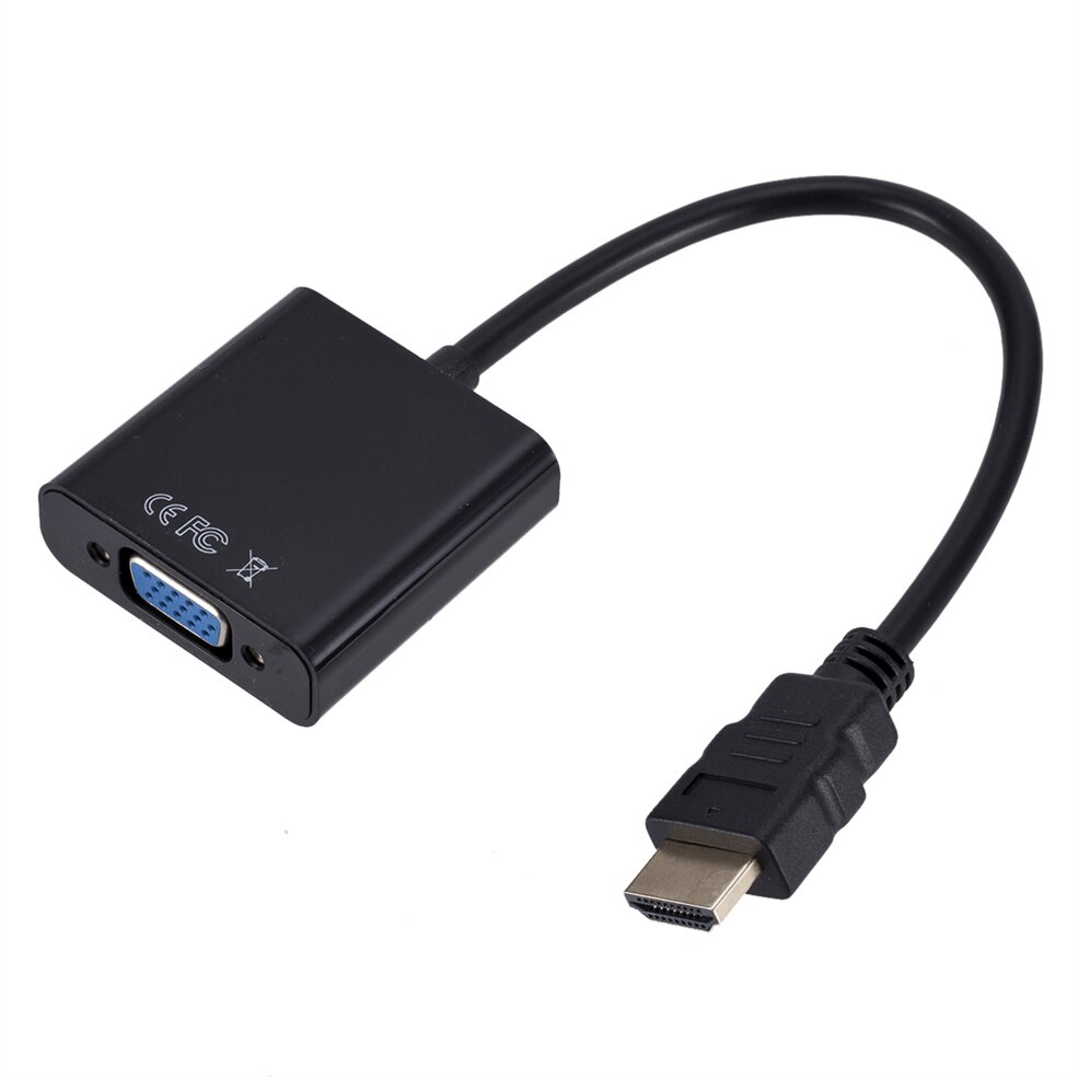 1080P Hd Hdmi Naar Vga Kabel Converter Met Audio Voeding Hdmi Male Naar Vga Female Converter Adapter Voor tablet Laptop Pc Tv