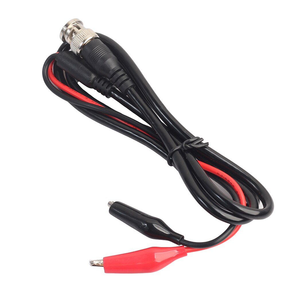 1m Digital Alligator Crocodile Clip Oscilloscope BNC Probe Test Leads 50 ohm Coaxial Q9 Male Plug to Dual Test Line Cble