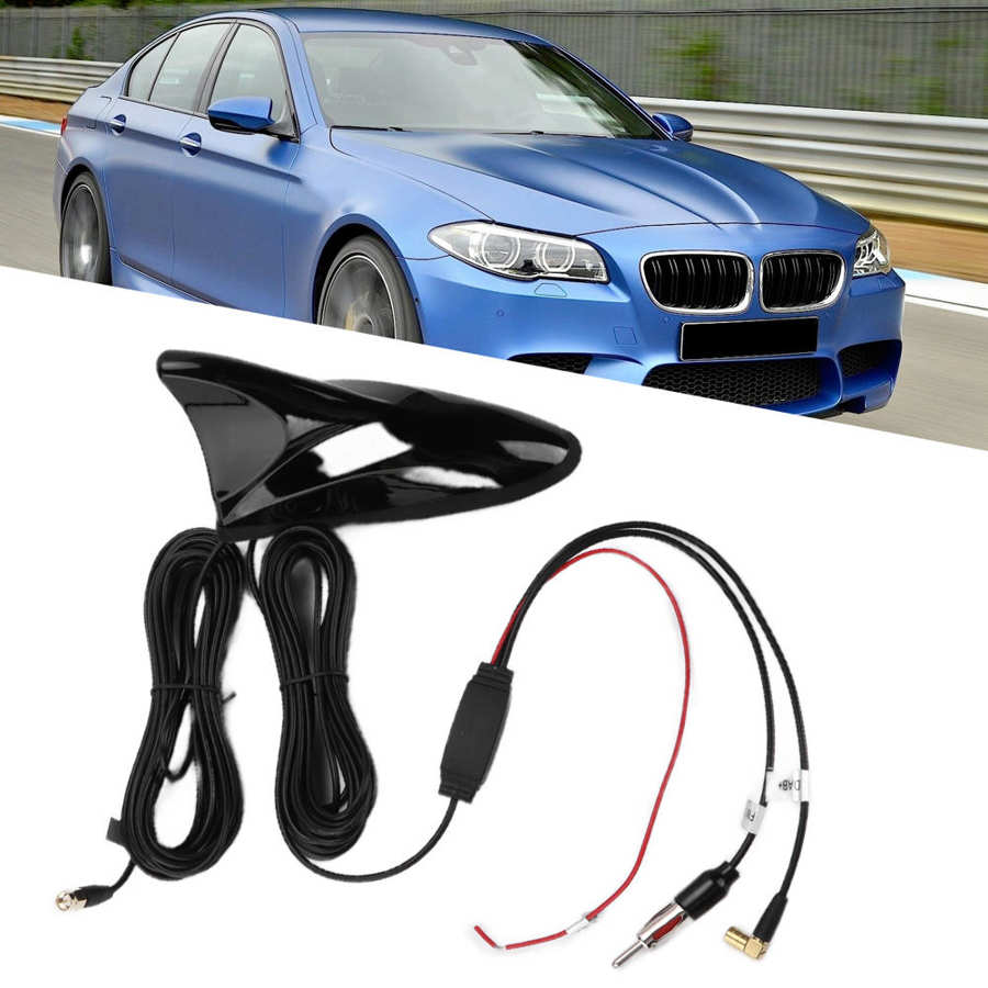 Antenne requin DAB FM, fonction GPS, Signal aérien pour voiture, TV numérique, décodeur