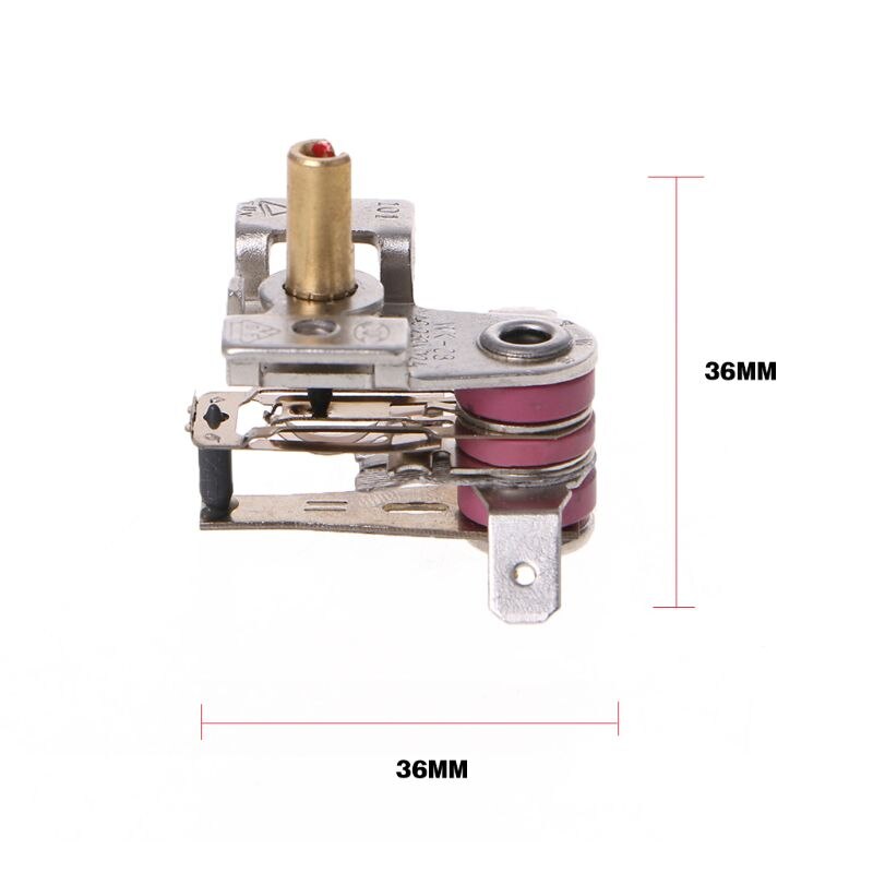 Shangtanpu] 1PC 250V 16A Adjustable Temperature Switch Bimetallic Heating Thermostat Kst201 2a High Quality I4030493885