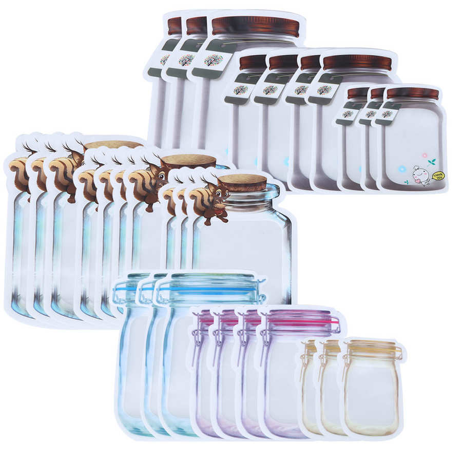 Baby Food Storage Bags Sealing Zipper Bag Reusable Portable Food Saver Storage Bags Snack Zip Lock Bags