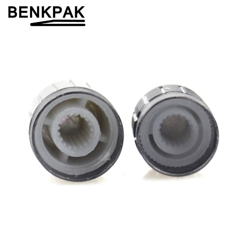 50pcs Black Alluminium Volume Control Rotary Knobs Dia. 6mm Knurled Shaft Potentiometer knob