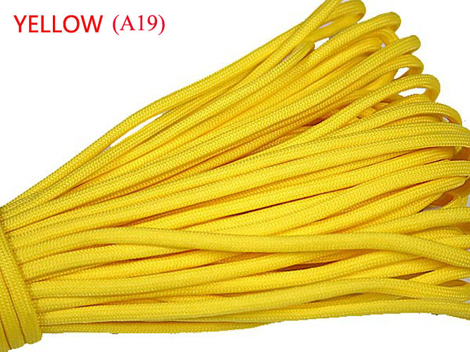 1 pièces 550 Paracord Parachute cordon lanière Mil Spec Type III 7 brins noyau 100 FT 27 couleurs pour l'escalade Camping boucle Bracelet