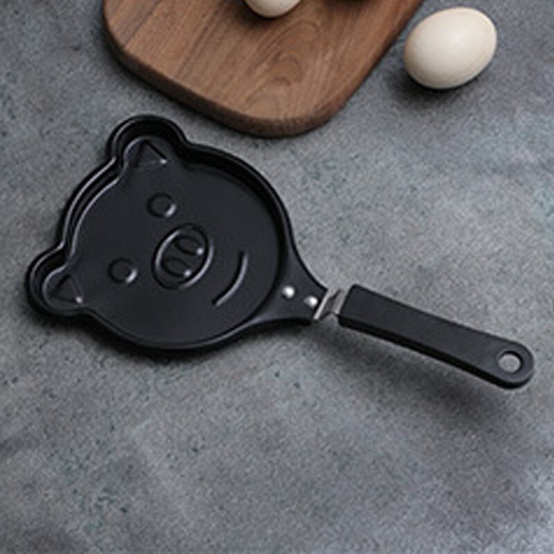 Mini Cute Omelette Pan Funny Cartoon Breakfast Grill Frying Pan Egg Pancake Pan Non-Stick Cooking Pots Breakfast Cookware: Pig