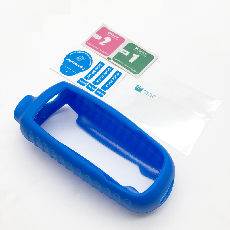 Funda protectora genérica de silicona para Garmin GPS Astro 430 320 220 900 con protector de pantalla Astro 320 para Alpha 50 ALPHA: Azul