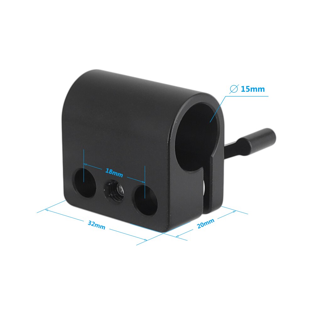 Kayulin Solide Single 15mm Rod Clamp Adapter Mit 1/4 "-20 Montage Schrauben