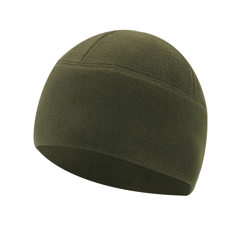 Chapeau polaire coupe-vent pour homme et femme, casquette chaude, sport de plein air, cyclisme, hiver: CA086-Army Green