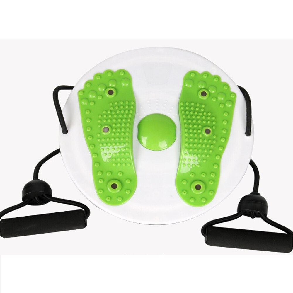 Snoet talje bord fodmassage boardtwisting underliv fitness udstyr pladespiller indendørs sportsudstyr fitness: Grøn