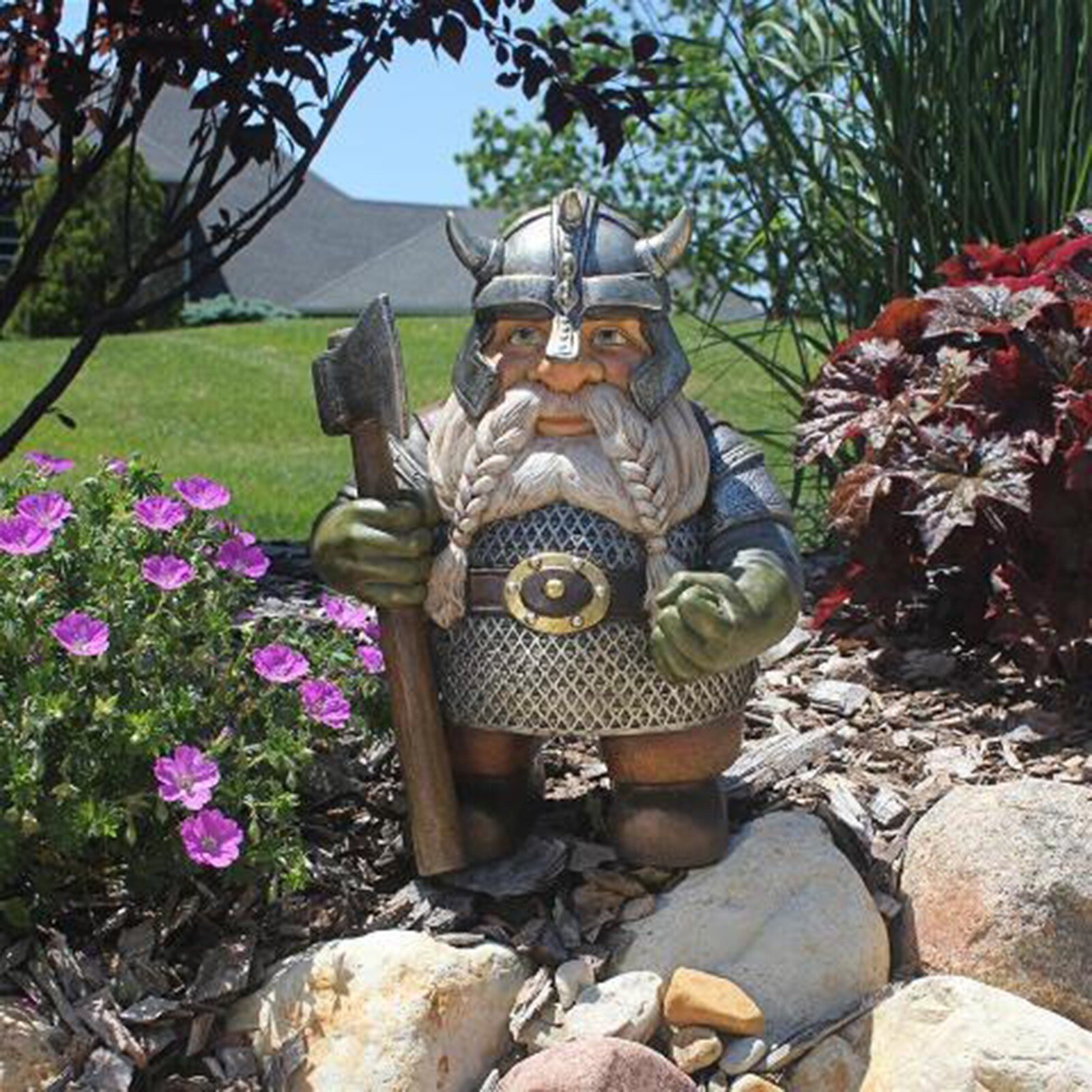 Statue Outdoor Norse Dwarf Gnome garden decoration figures gnome yard garden decor landscape Decor Garden: 20cm