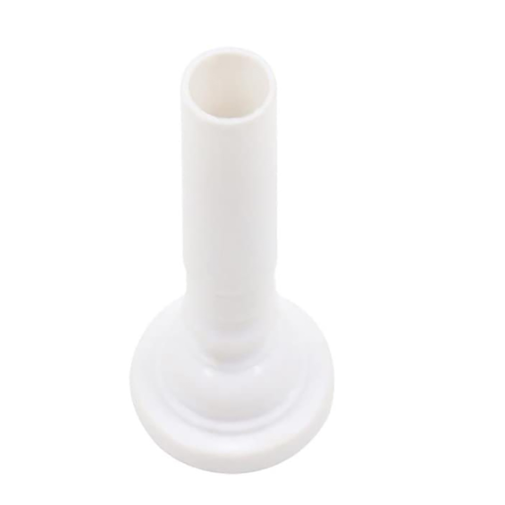 Boquilla de trompeta plástica ABS, accesorios de repuesto, 2,61x0,98x0,98 pulgadas, color negro/blanco, 1 ud.: Blanco