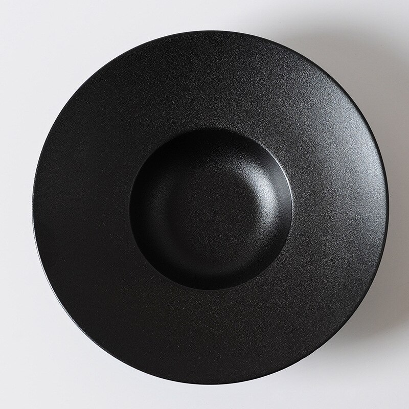 Straw Hat Plate Thick Soup Plate Bowl Western Restaurant Fruit Salad Soup Plate Deep Plate Flying Saucer Plate Straw Hat Bowl: A / 27.6x27.6x6.6cm