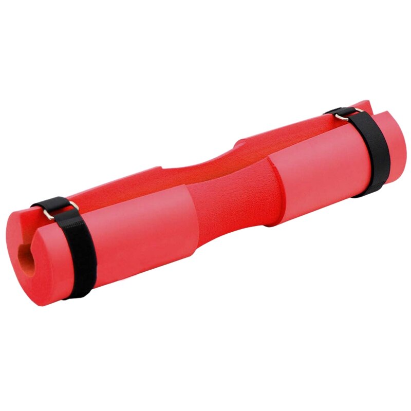 Fitness skivstång kudde nackdyna skum skivstång kuddfodral squat pad skivstång axel knäböj gym tyngdlyftning fitness trainin: Röd