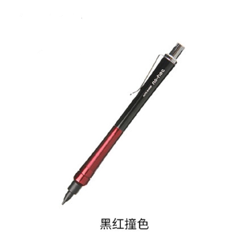 Lápiz automático sensible a la presión, ohto NO-NOC de Japón, examen de estudiante, lápiz de dibujo de color especial, 0,5mm, 1 unids/lote: black and red