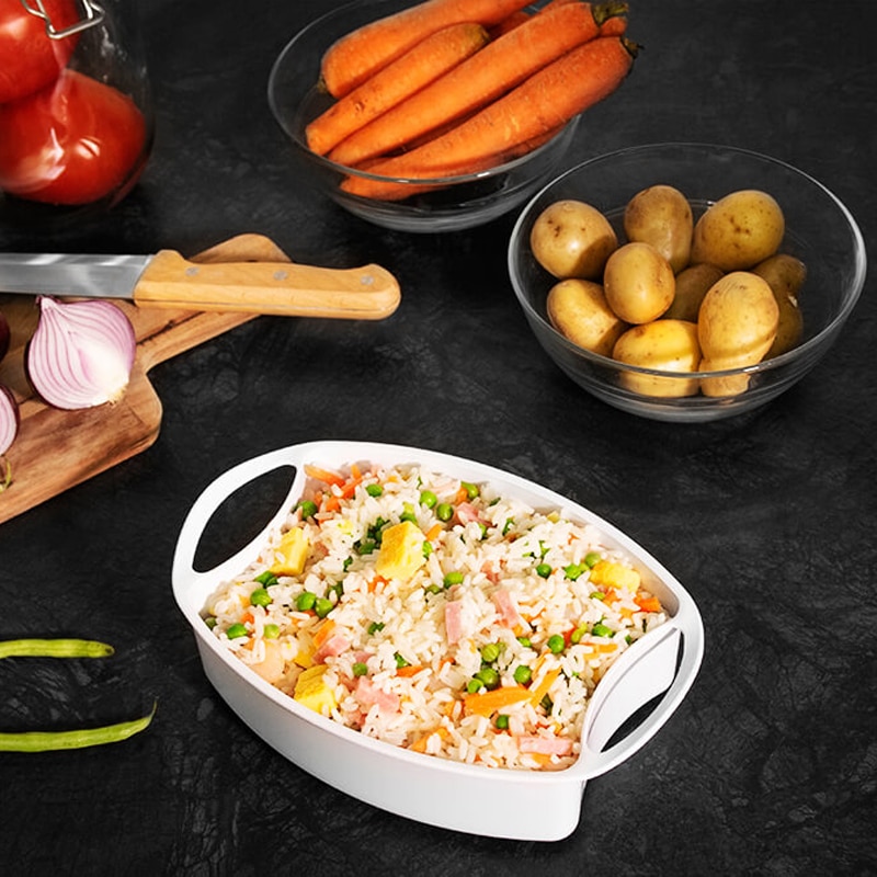 Cecotec Vaporera eléctrica Vapovita 3000 INOX con 800 W, 3 recipientes Independientes, Cuenco para Preparar arroz, Soportes para cocer Huevos, Temporizador 60 Minutos. 2 entradas Laterales de Agua