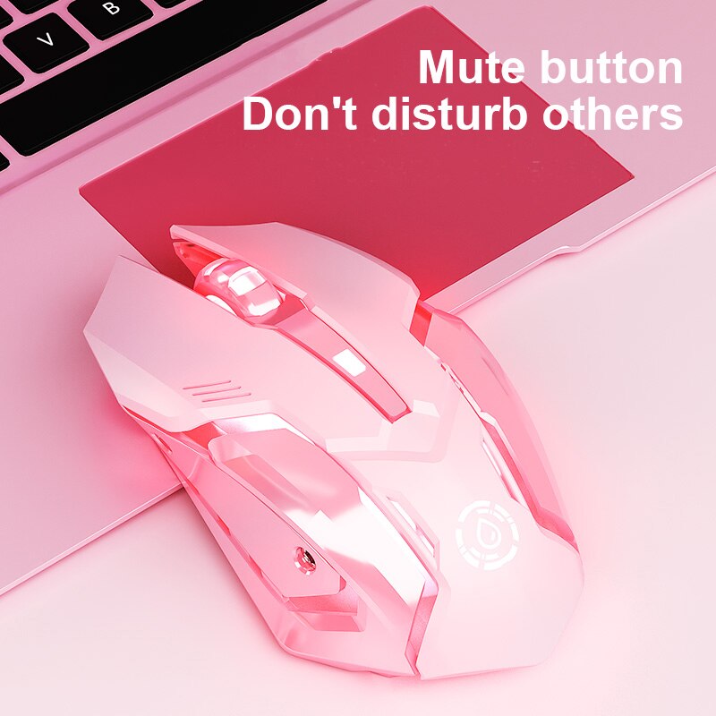 Gaming Mouse Silent Mause Ergonomic Backlit Mini Magic Wireless Mouse For Laptop Computer PC Gamer Silent Mouse For Girl