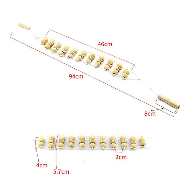 Massage Convenient Wooden Wheel Full Body Neck Back Leg Waist Roller Massage Theraputic Care Back Shoulder Spine Care Tools
